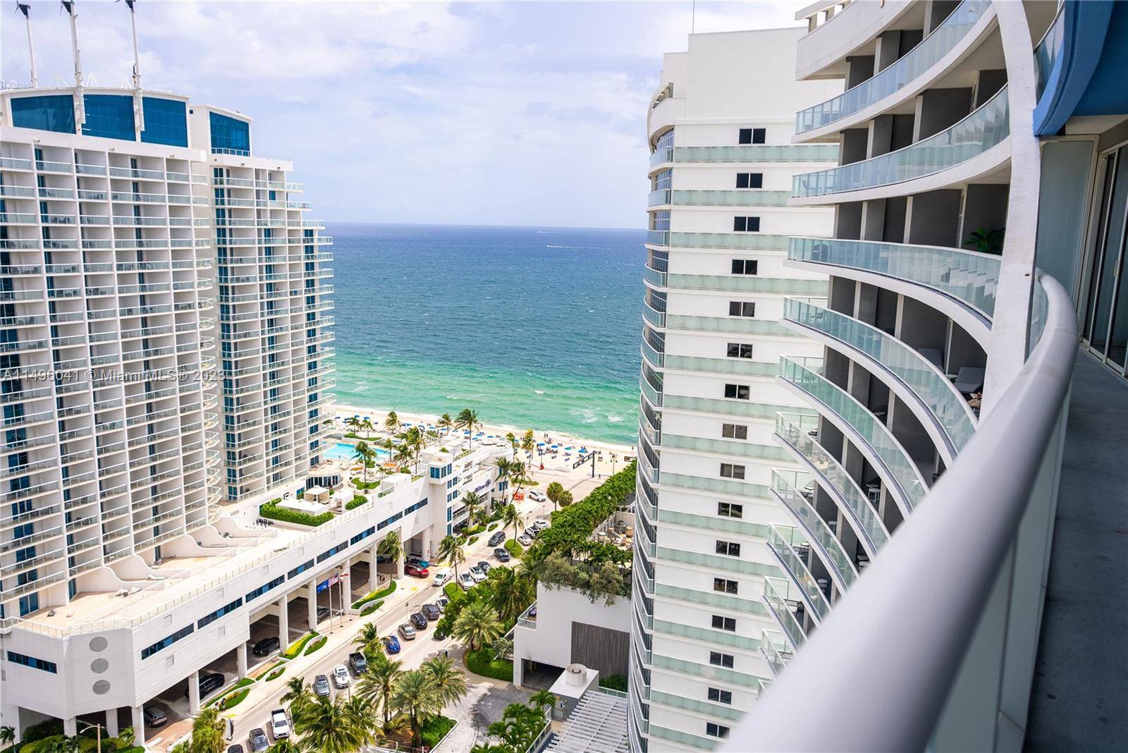 Amazing 2 Bedroom, 2 Bath fully furnished turnkey condo on the 22nd floor with beautiful ocean views at the Oceanfront W Residences on Ft Lauderdale Beach.