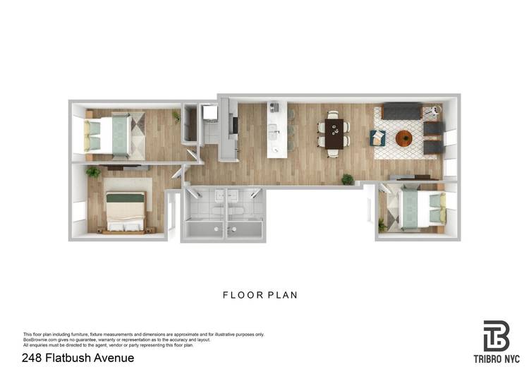 Amazing 3 bedroom, 2 bath in Flatbush with laundry.