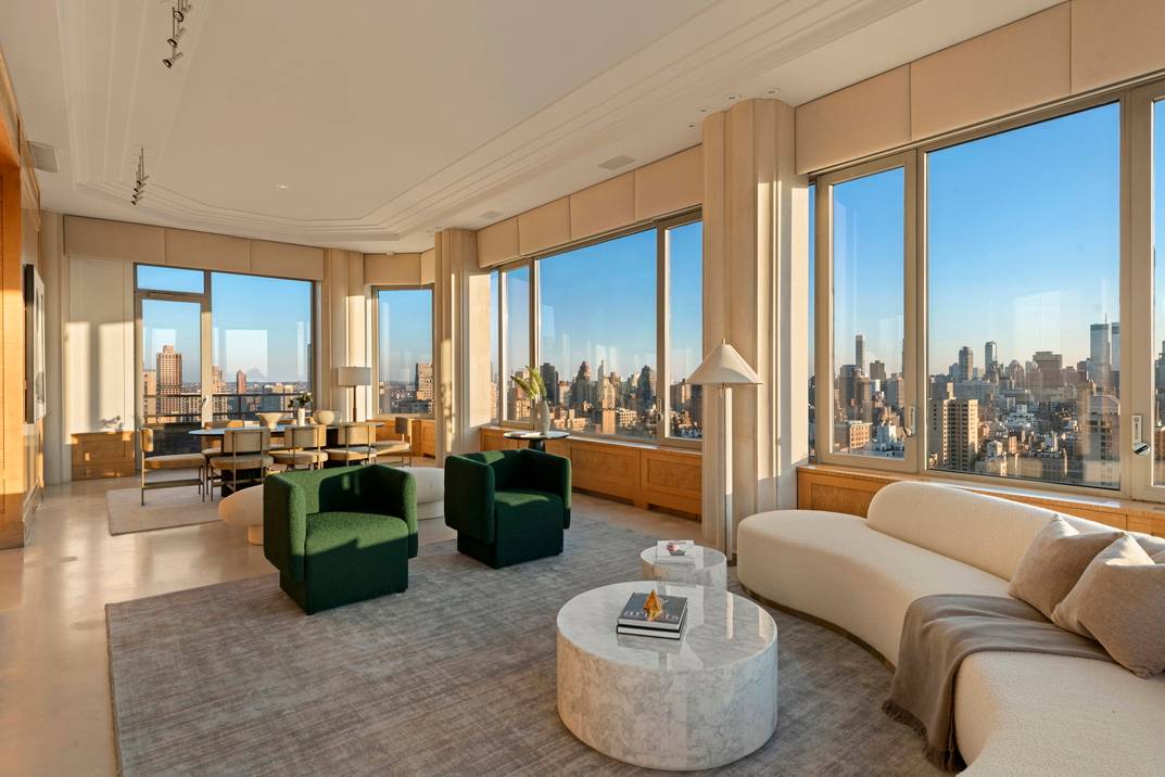 Rent this full floor triplex penthouse atop 30 East 85th Street for an unparalleled living experience.