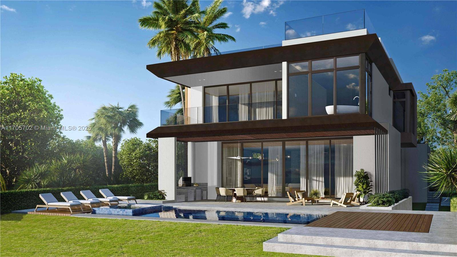 Poised for completion in Q1 2026, this exquisite 5, 772 sqft new construction designed by Calil Architects is set to be a one of a kind masterpiece.