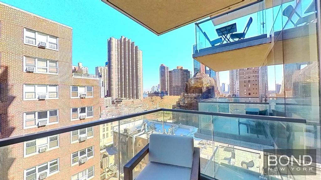 One of a kind, massive studio with a balcony in the heart of Murray Hill !