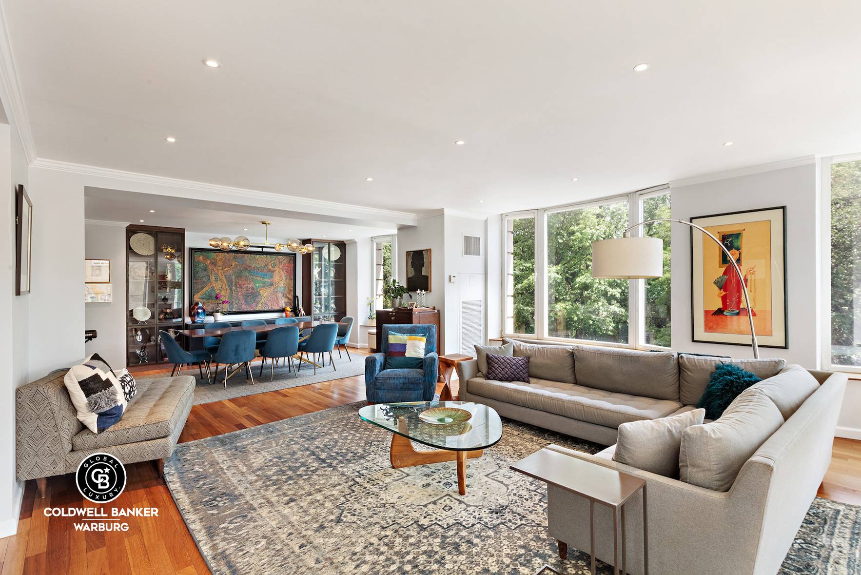 Central Park views from every window of this beautifully renovated, sprawling 3 bedroom, 3.
