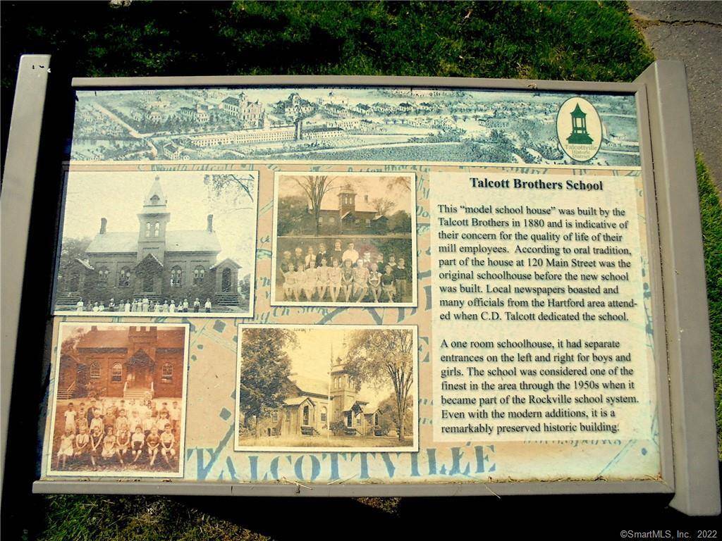 97 Main St., Vernon, CT is the Historic Talcott Brothers Schoolhouse.