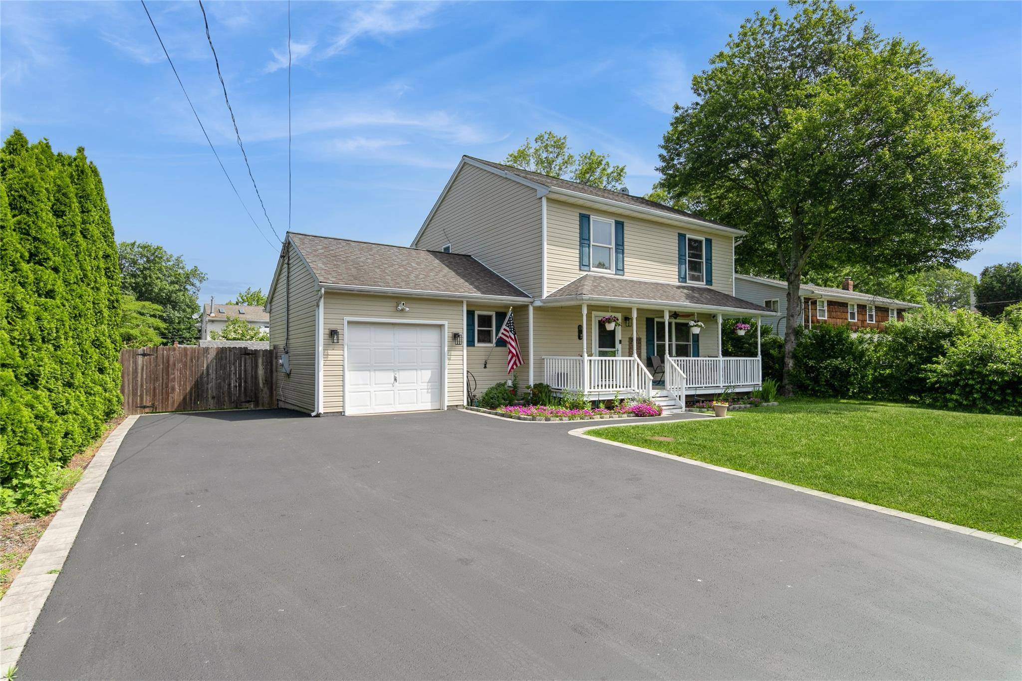Welcome to this beautifully updated Colonial in the desirable West Tangier section of Shirley.