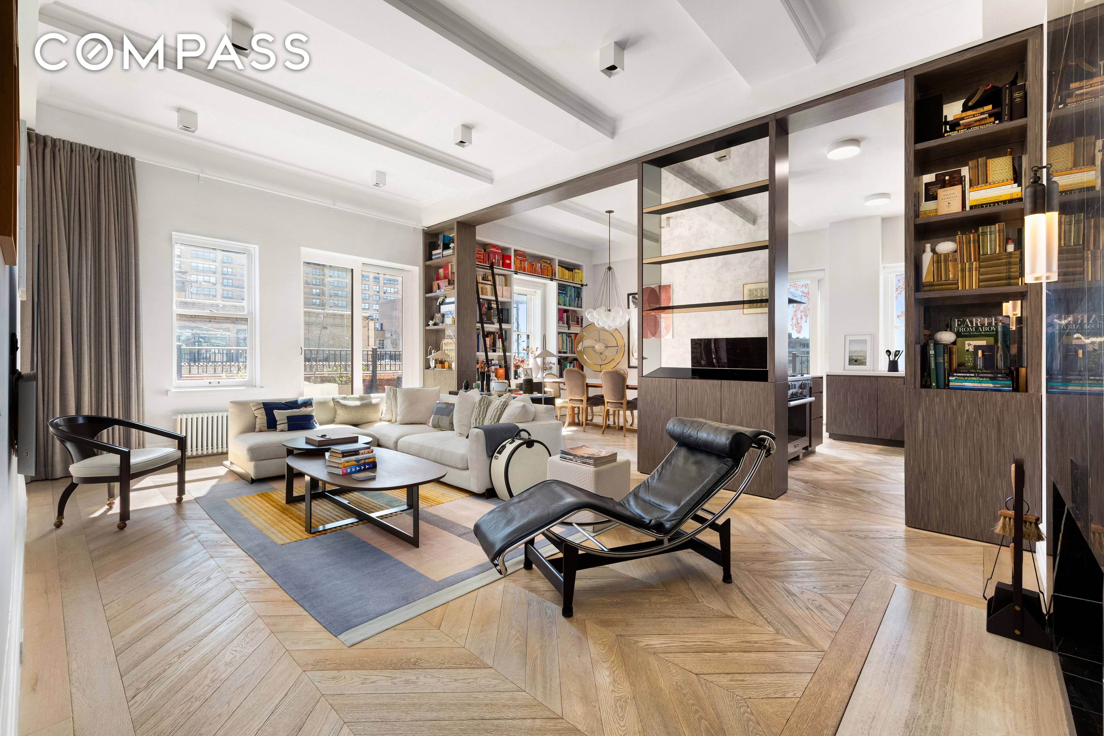 Perched high atop a distinguished pre war co op in a prime Upper West Side location, this exquisitely renovated penthouse boasts spectacular views and a private 600 square foot wraparound ...
