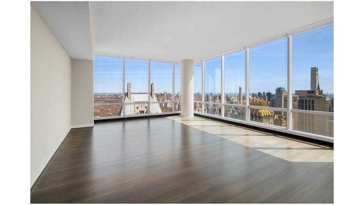 Rare 3, 466 square foot four bedroom four and a half bathroom home with breathtaking panoramic views of Central Park, the Manhattan skyline, and the Hudson River, on the 45th ...