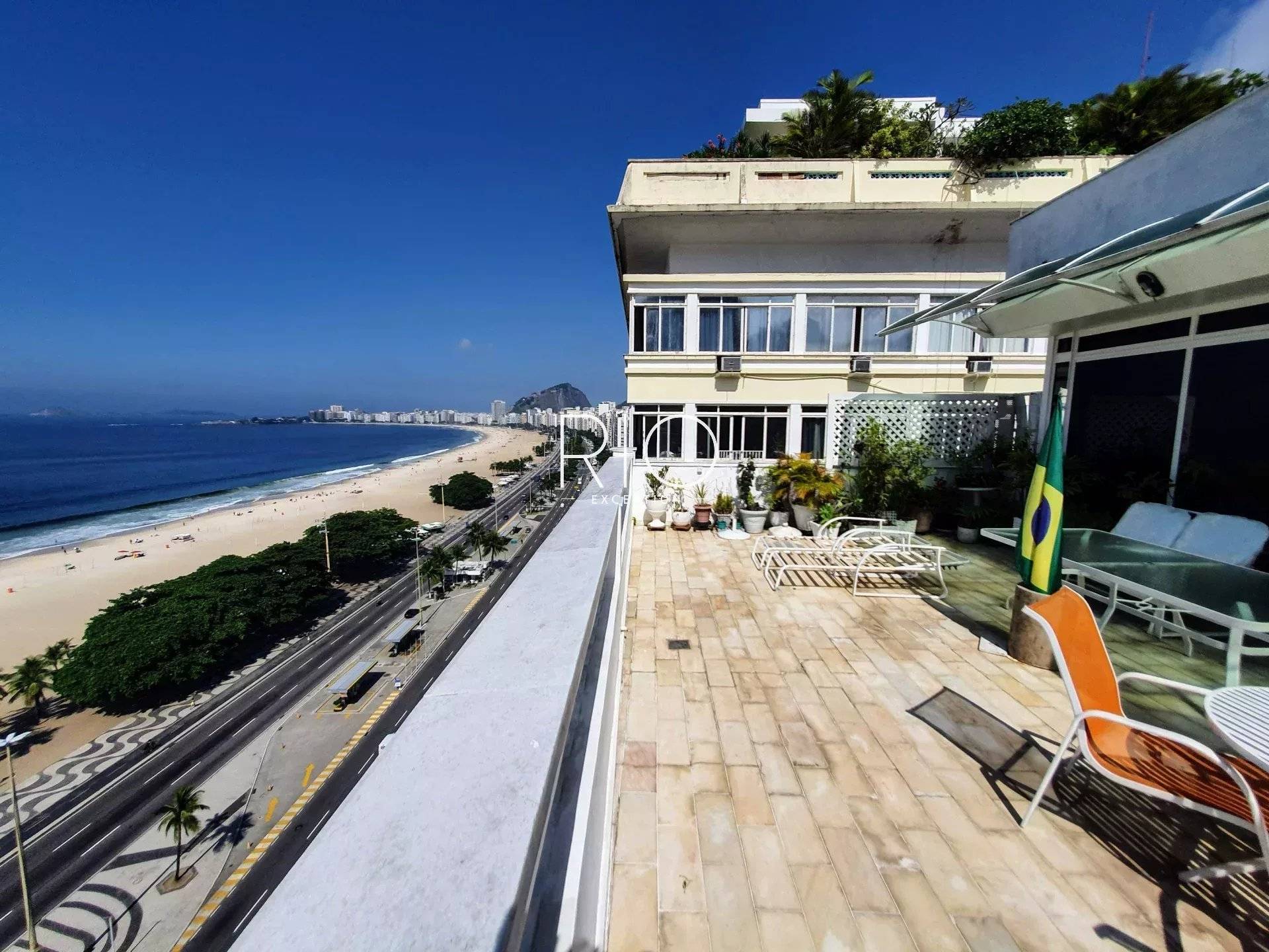 COPACABANA / AV. ATLÂNTICA - Magnificent duplex penthouse - 4 suites - Breathtaking view !