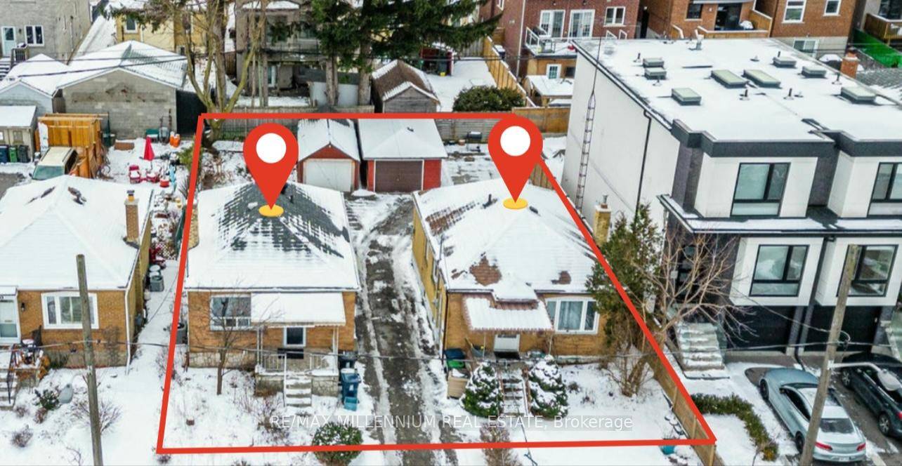 Nestled in the highly sought after East York neighbourhood of Toronto, these 2 detached bungalows are set on an expansive30 foot by 100 foot lot EACH, adding up to 60x100 ...