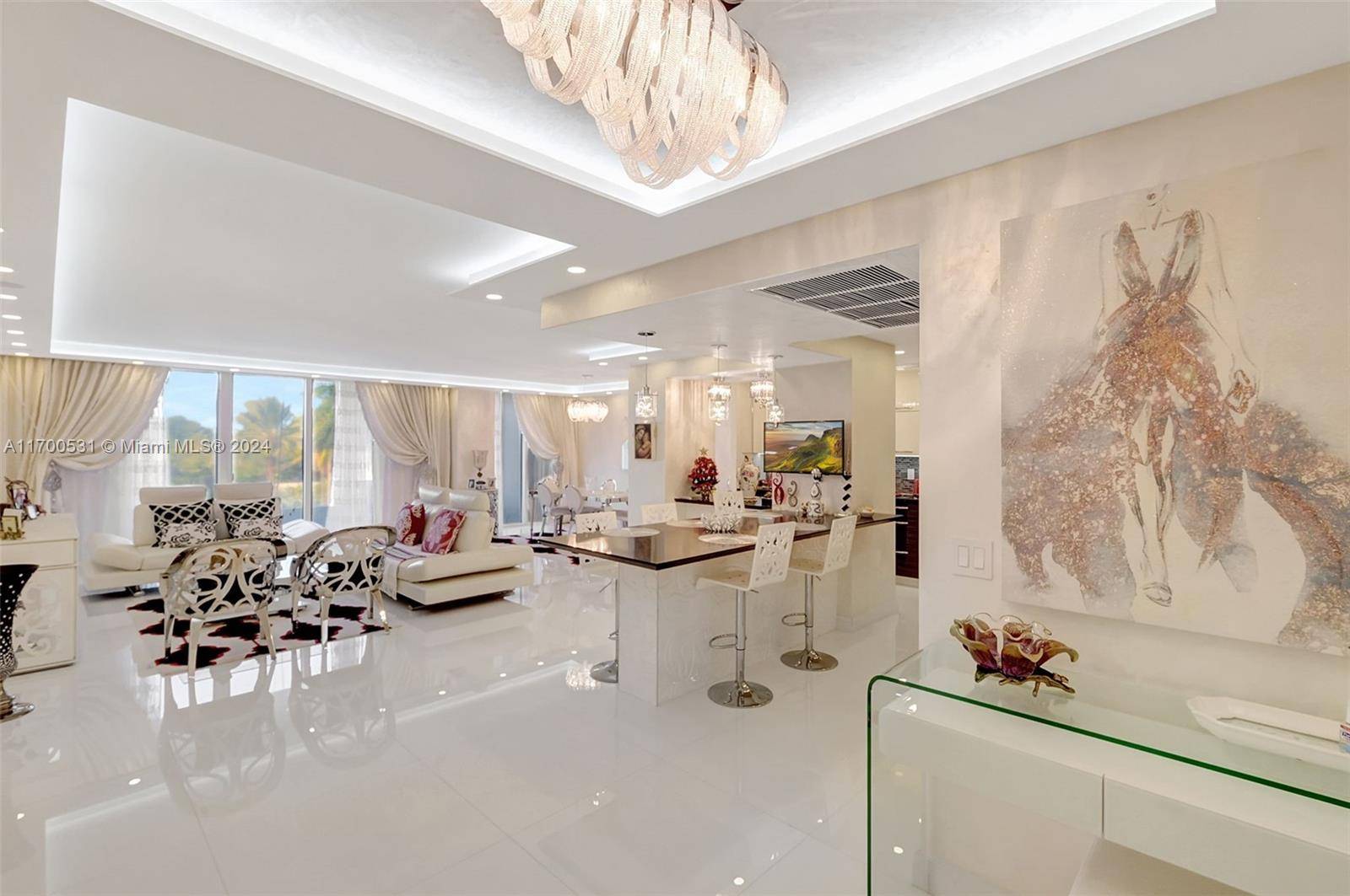 This exquisite, stunning fully renovated 2 bedroom, 2 bathroom condo at the prestigious Balmoral in Bal Harbour offers the ultimate in luxury living.