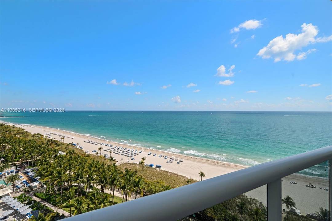 Spectacular direct ocean views from this bright 2 bedroom plus den, 3 bath residence in Bal Harbour.