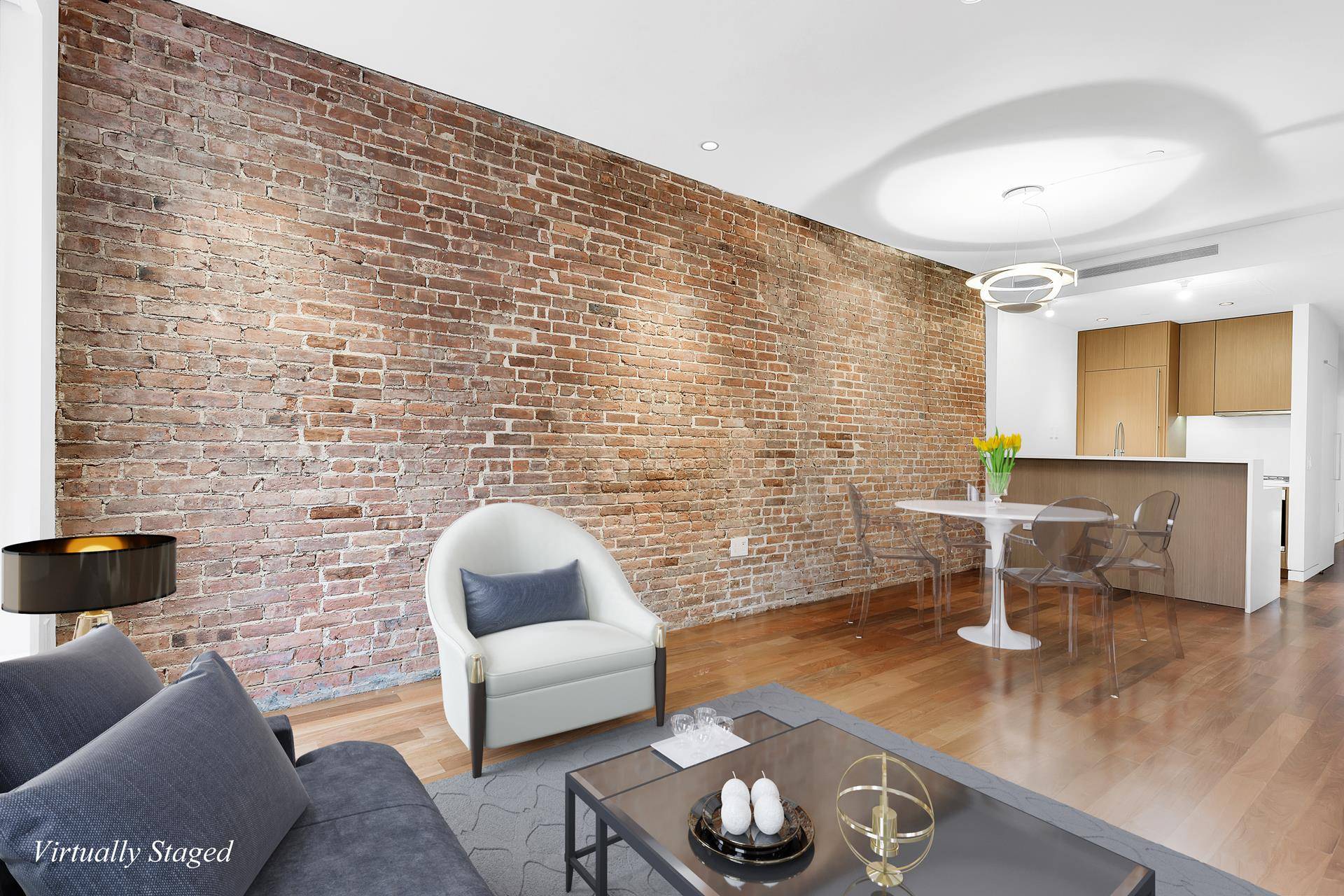 This apartment occupies the whole third floor private elevator landing in a boutique new development townhouse and offers privacy and unparalleled luxury.