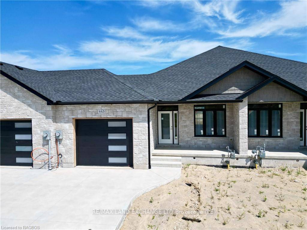 The interior is just about complete for this 1228 sqft freehold townhome at 443 Ivings Drive in Port Elgin.