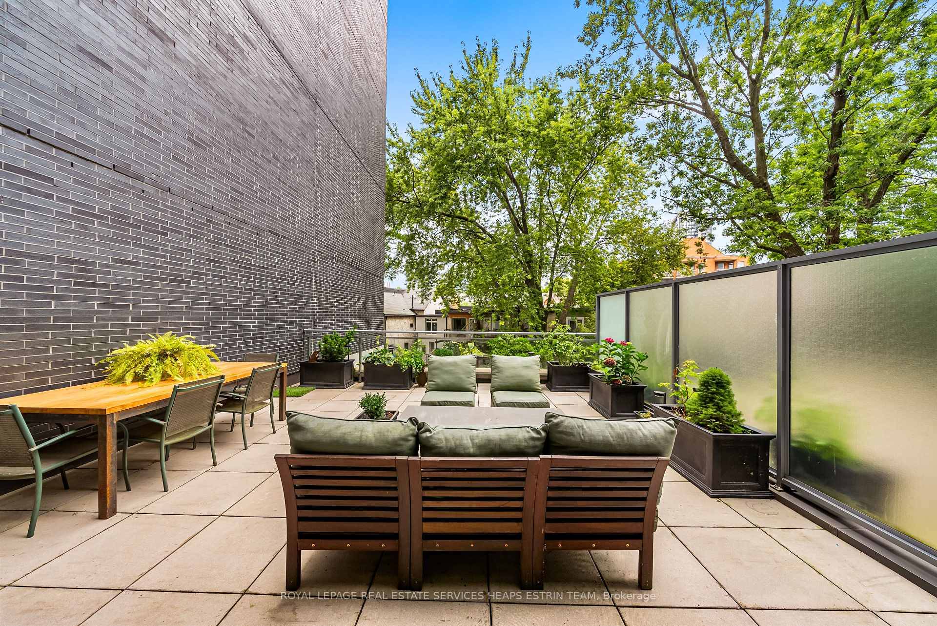 An exceptional 500 square foot private terrace sets this property apart, creating a seamless indoor outdoor living experience.