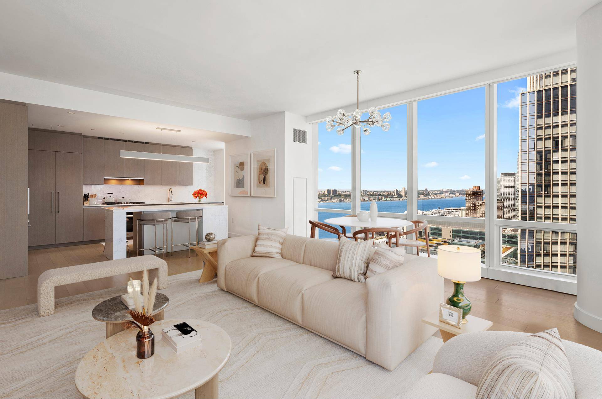 Welcome home to a bright and expansive space perched on the 33rd floor of one of the most coveted addresses in Manhattan.