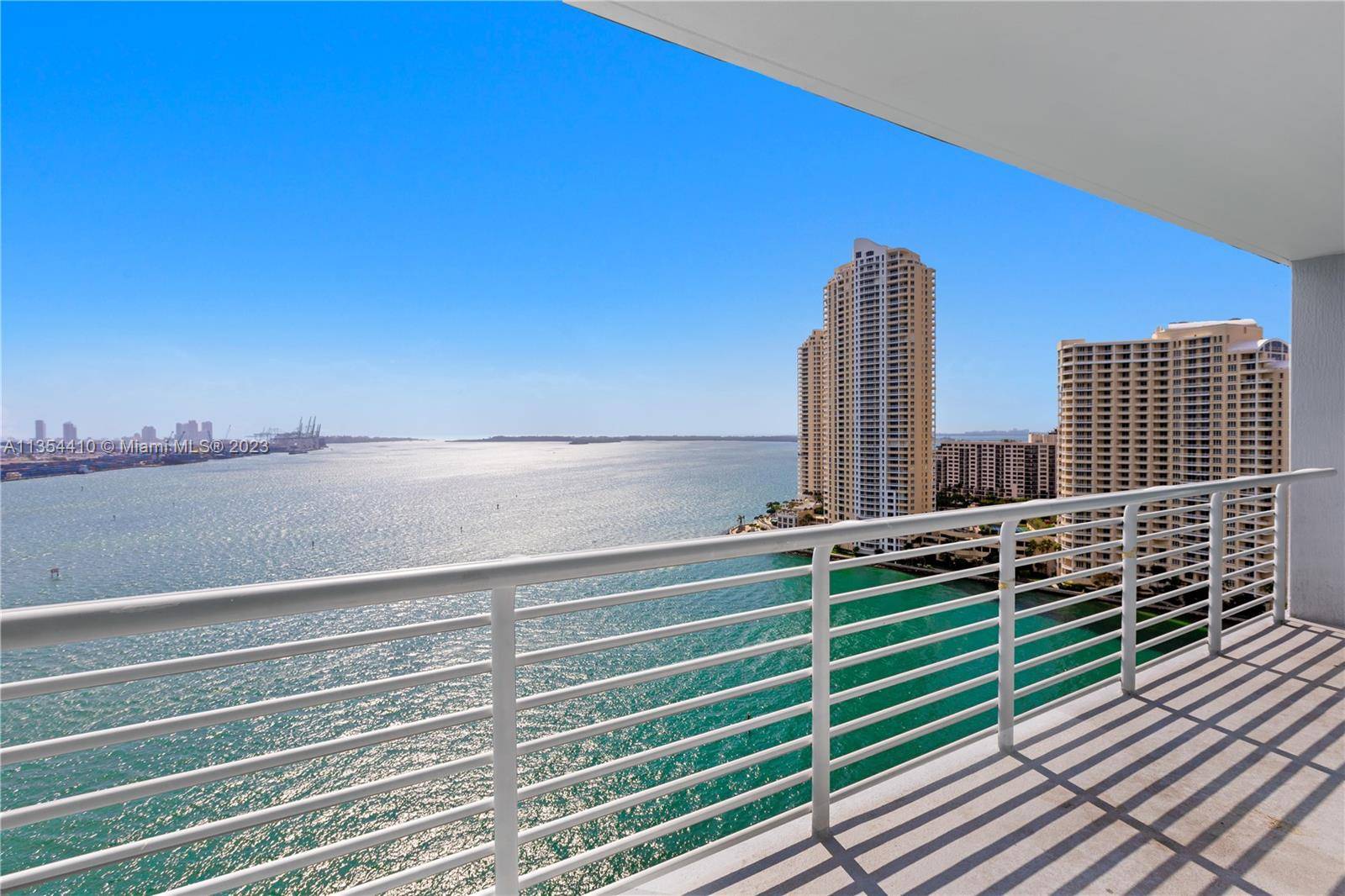 Beautiful 3 bedrooms 2 baths condo with direct views of Biscayne Bay.
