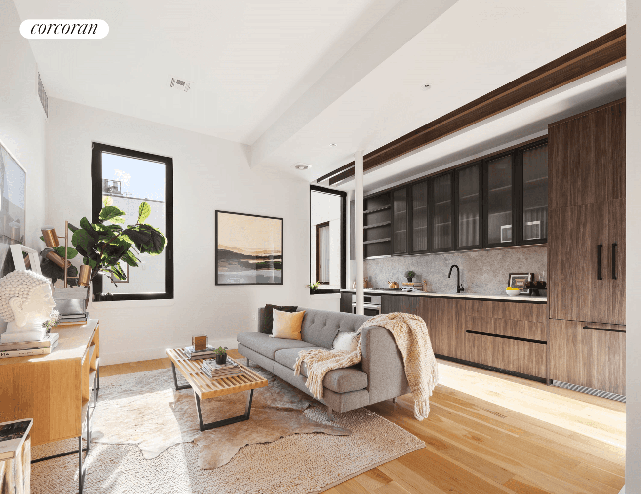 Welcome to unit 4M, the perfect top floor 2 bed, 2 bath home located in the 10 Quincy Street Salvation Lofts, a rare and architecturally captivating condo loft conversion on ...