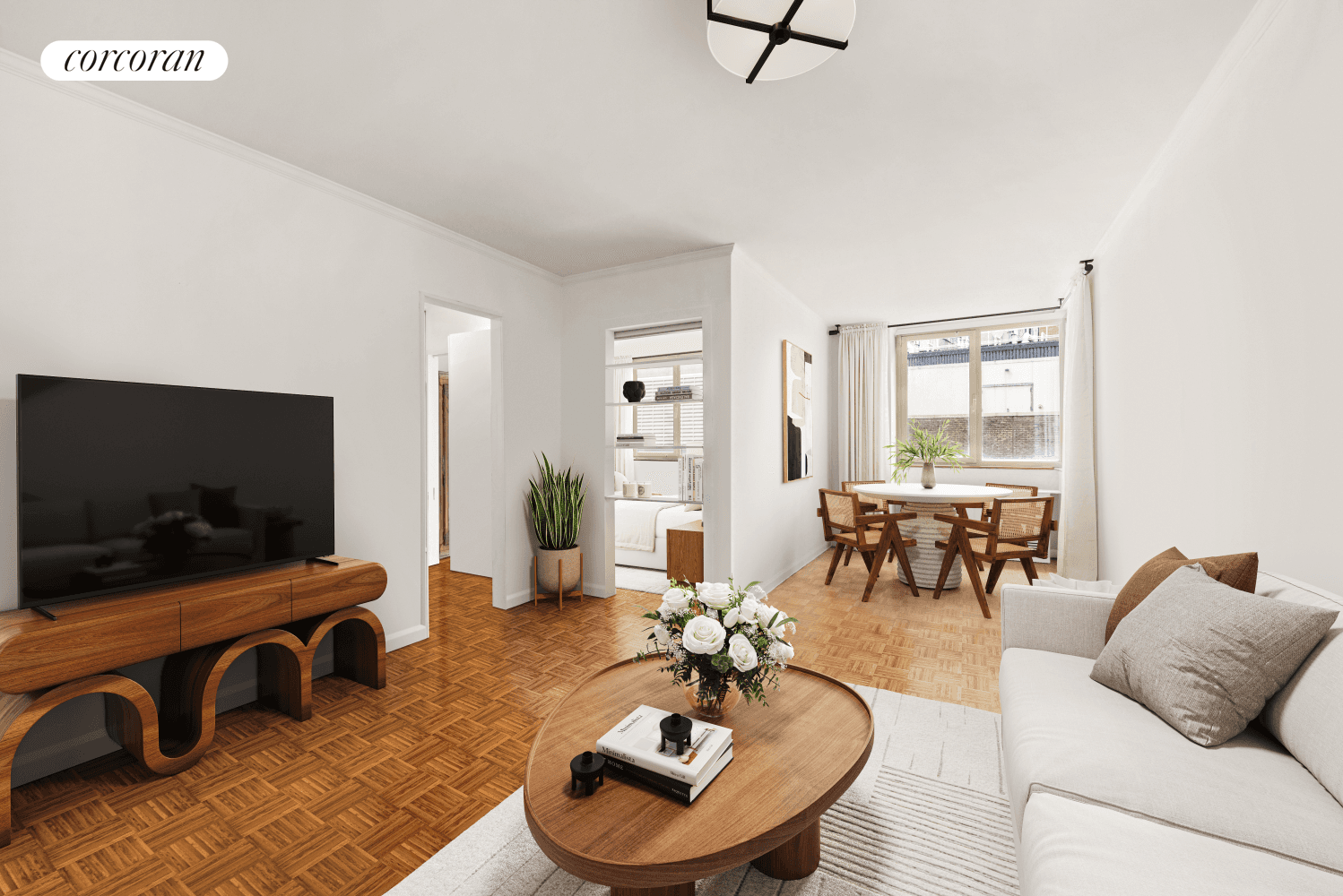 Highly Coveted Corner One Bedroom at 45 West 67th StResidence 8D is a perfectly converted corner one bedroom condo on the most architecturally scenic block connecting Central Park with Lincoln ...