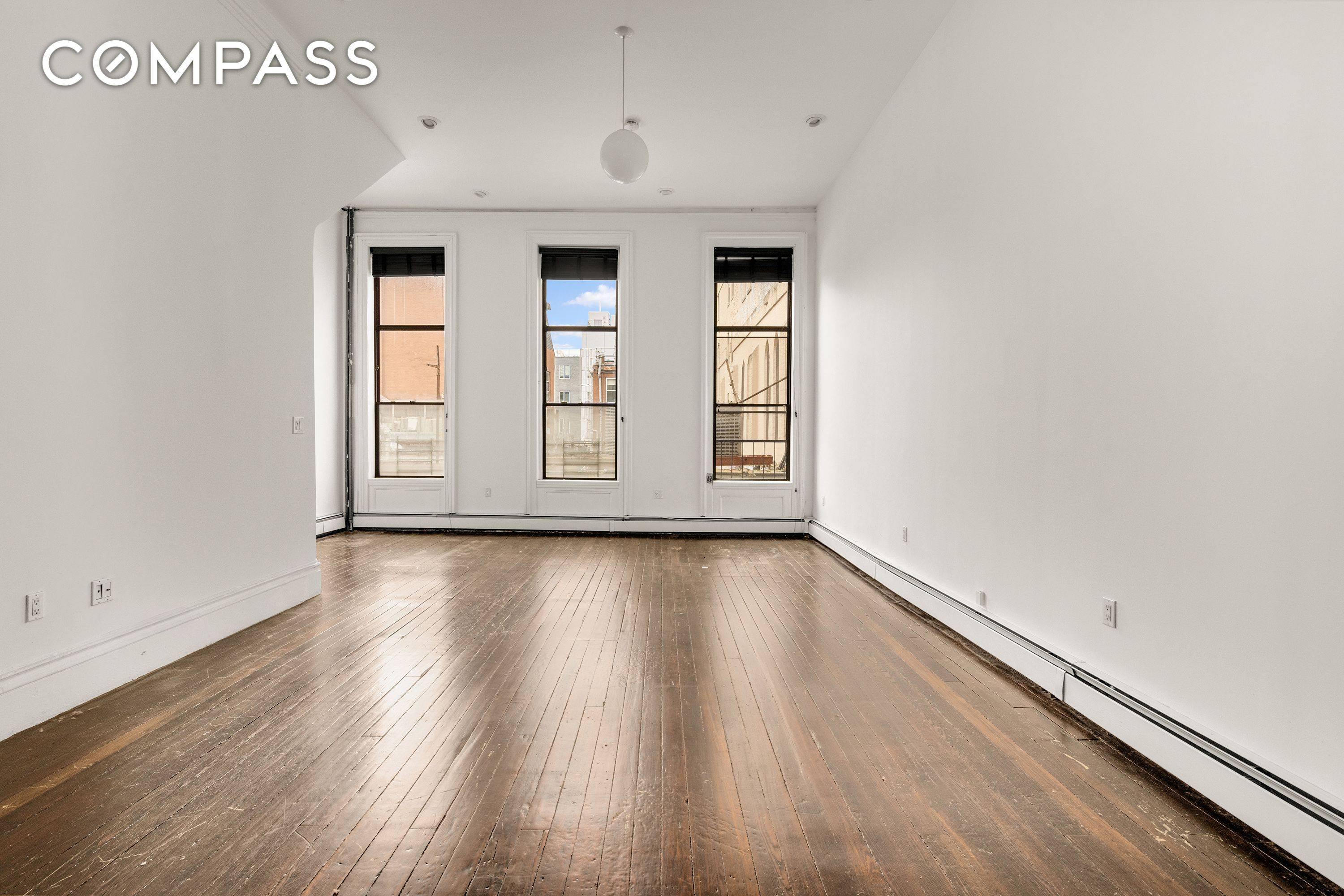 Rare Firehouse Loft For Rent in Fort Greene 3, 000 SqFt Duplex with 1, 800 SqFt Basement and Private Patio Welcome to 165 Clermont Avenue 1, a truly extraordinary 3, ...