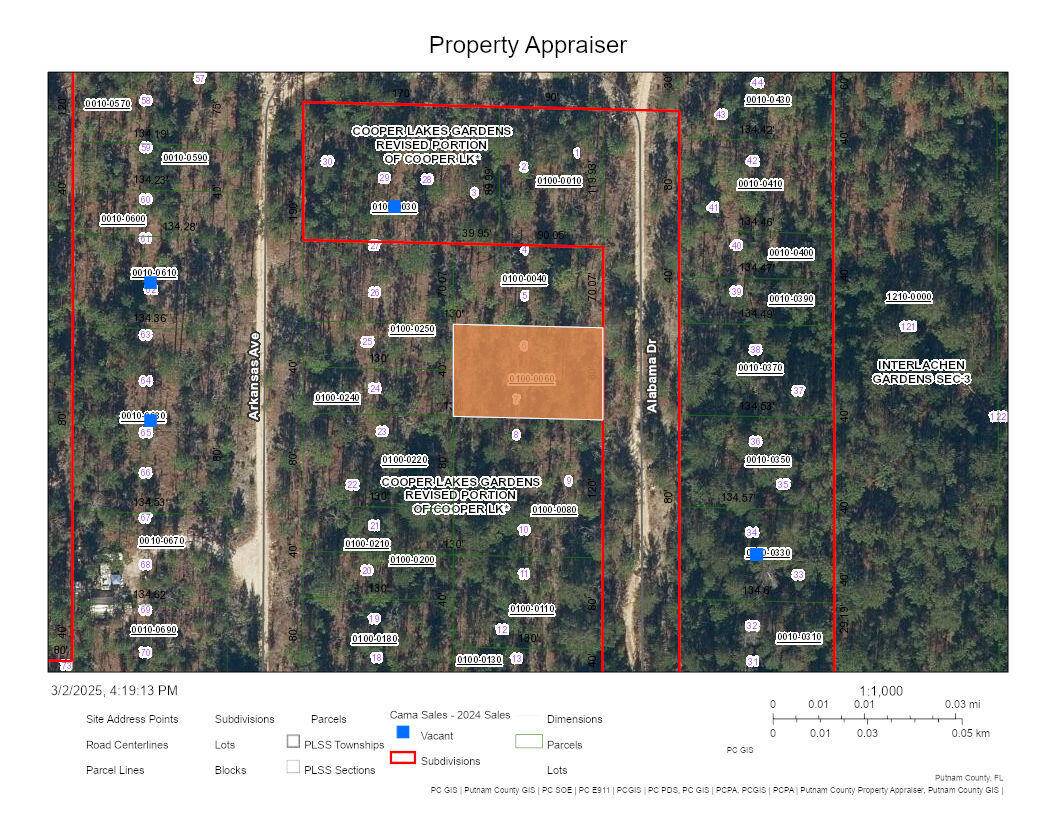 Nice lot in Hawthorne, Putnam County Florida.
