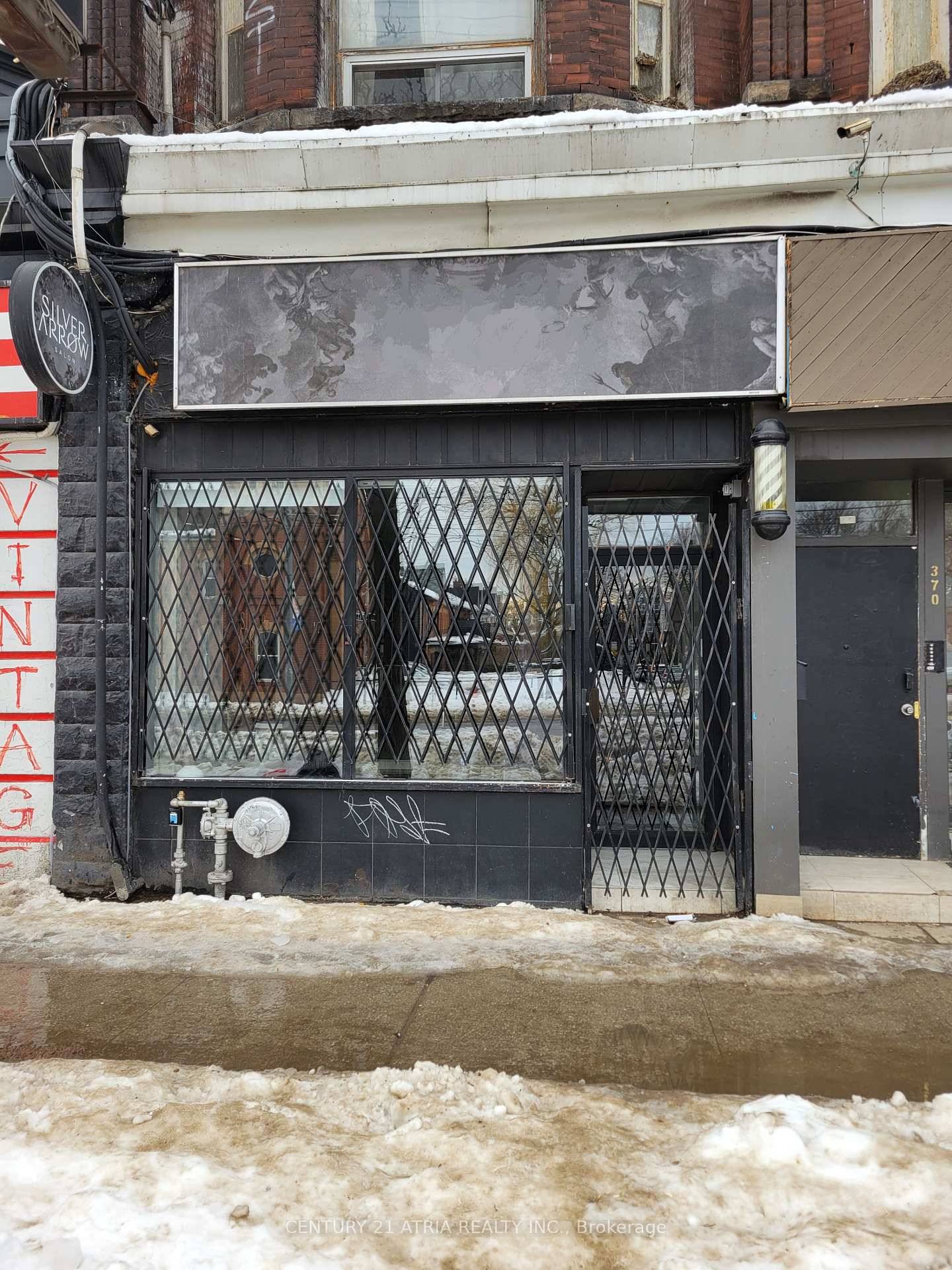 700 sq ft retail space available for lease at 370 College Street, perfectly situated between Kensington Market, Chinatown, and the University of Toronto.
