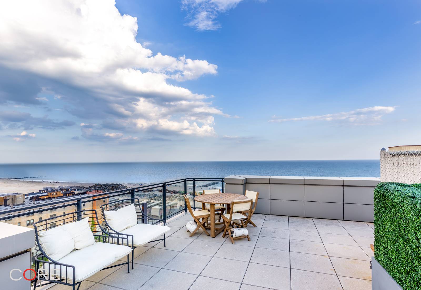 Enjoy modern coastal living with NYC skyline and ocean views at this beautifully appointed two bedroom, two bathroom residence with a private balcony at One Sixteen, a premier luxury condominium ...