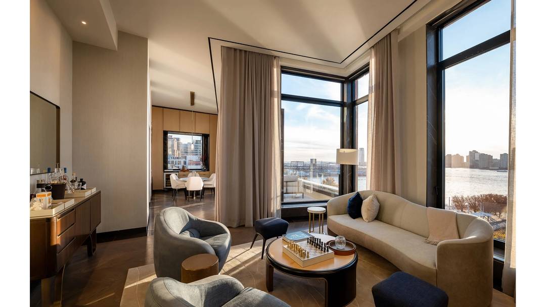 Introducing the extraordinary Penthouse atop Maison Hudson the turnkey two bedroom, three bathroom residence offering 1, 925 sq.