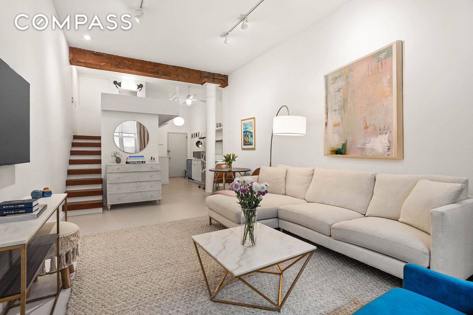 Magazine worthy loft living awaits in this stunning studio co op featuring contemporary designer updates, historic architectural details, generous storage and an unbeatable Greenwich Village location just one block from ...