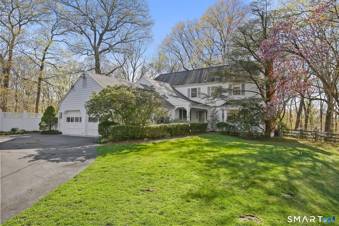 Set on 5 private acres in one of New Canaan's most desirable settings, this beautifully maintained home is on the market for the first time in nearly three decades.