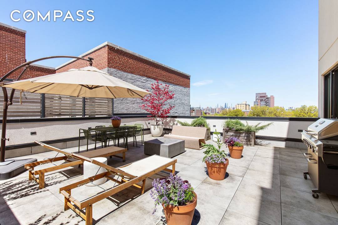 Terrace lovers, this one s for you We re talking 735 square feet of private outdoor space.