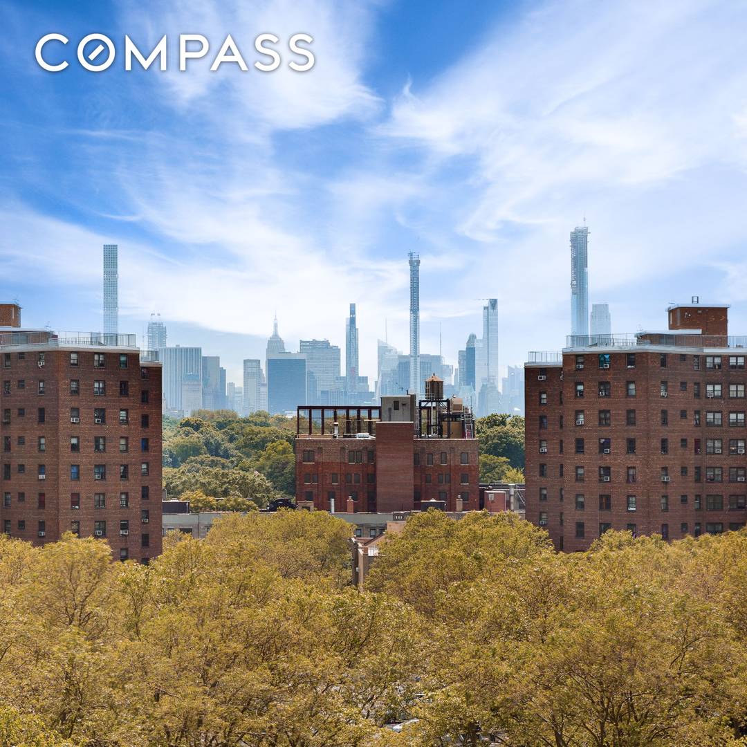 Renovated two bedroom with Open City and Central Park views, southern exposure, and abated taxes until 2034.