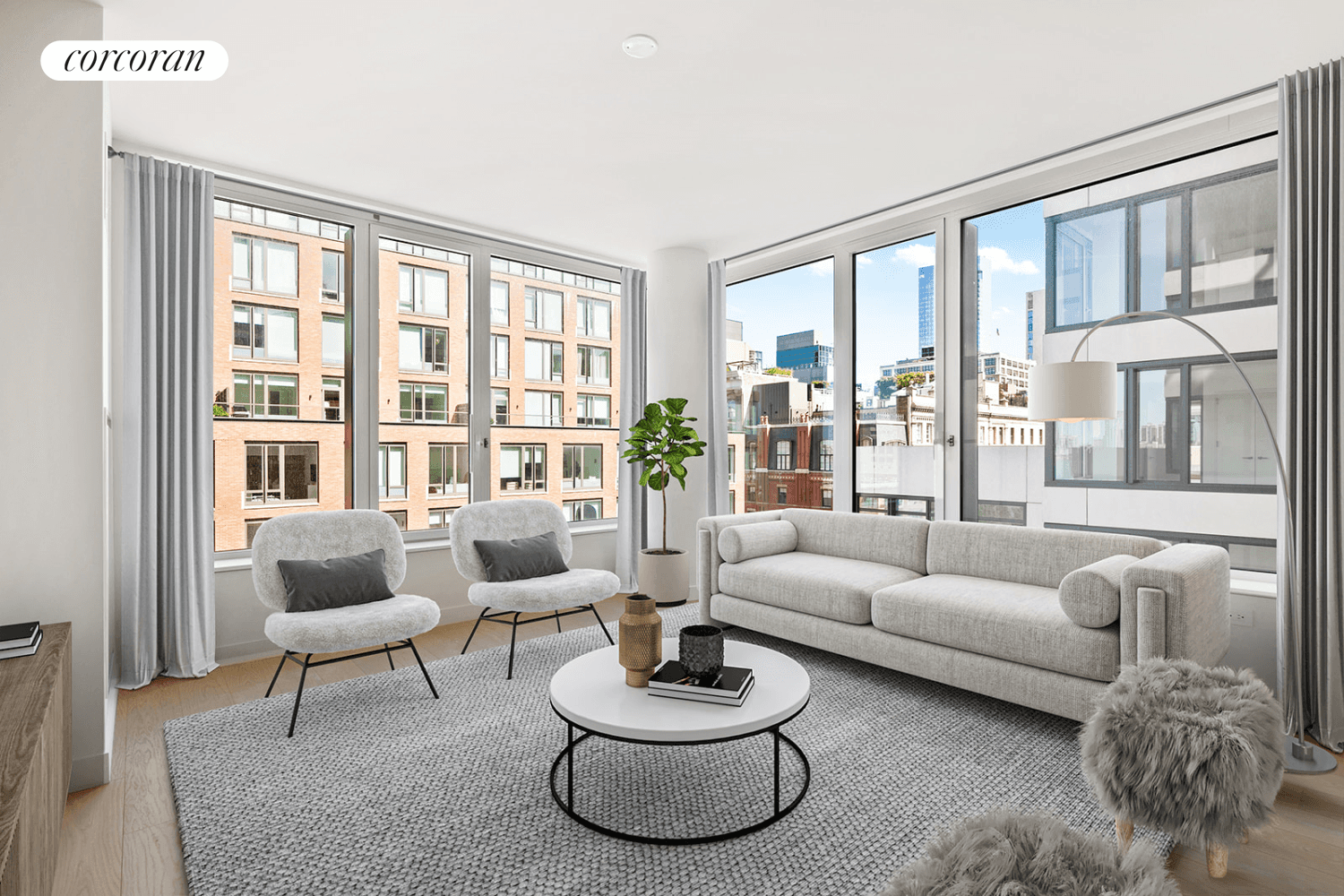 Graciously proportioned and elegantly appointed, Residence 705 is a corner one bedroom plus den home at 450 Washington Street, offering city and Hudson River views, two full bathrooms, and a ...