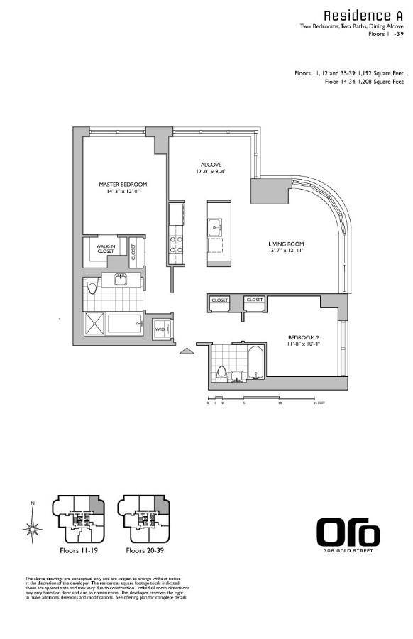 Welcome to Apartment 21A at the Oro, a bright and spacious two bedroom home in the heart of Downtown Brooklyn.