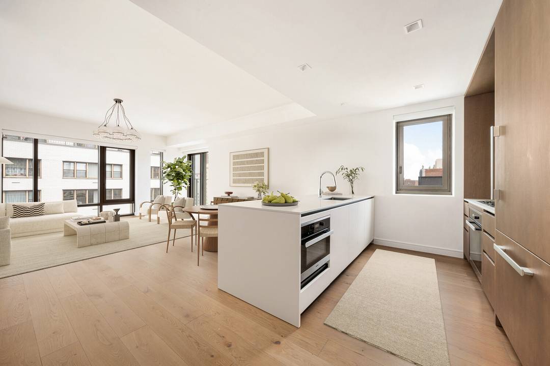 Residence 12D at 200 East 21st Street is a refined 1, 464 square foot corner home with 2 bedrooms, 2.
