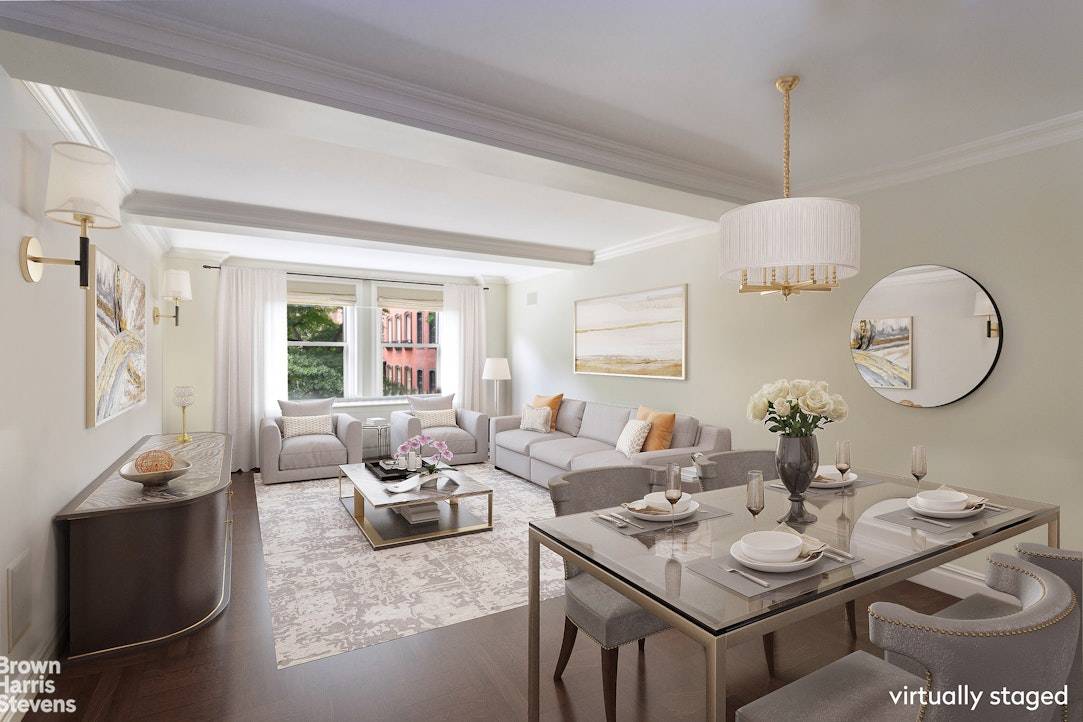 Imagine living in a stunning two bedroom, two bathroom apartment with breathtaking views of Gramercy Park.