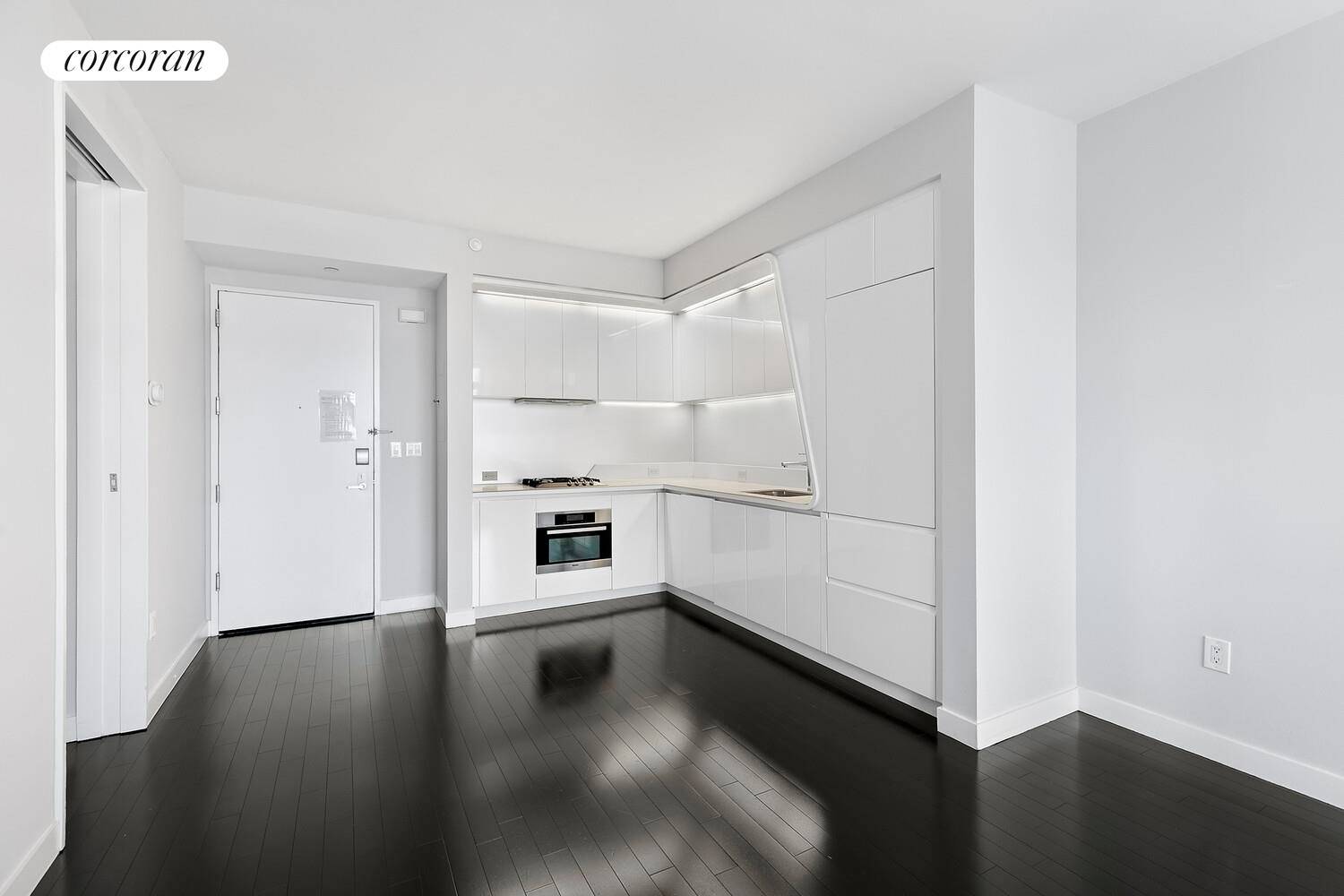 123 Washington Street, 35E a coveted E line one bedroom is available for the first time in over seven years.