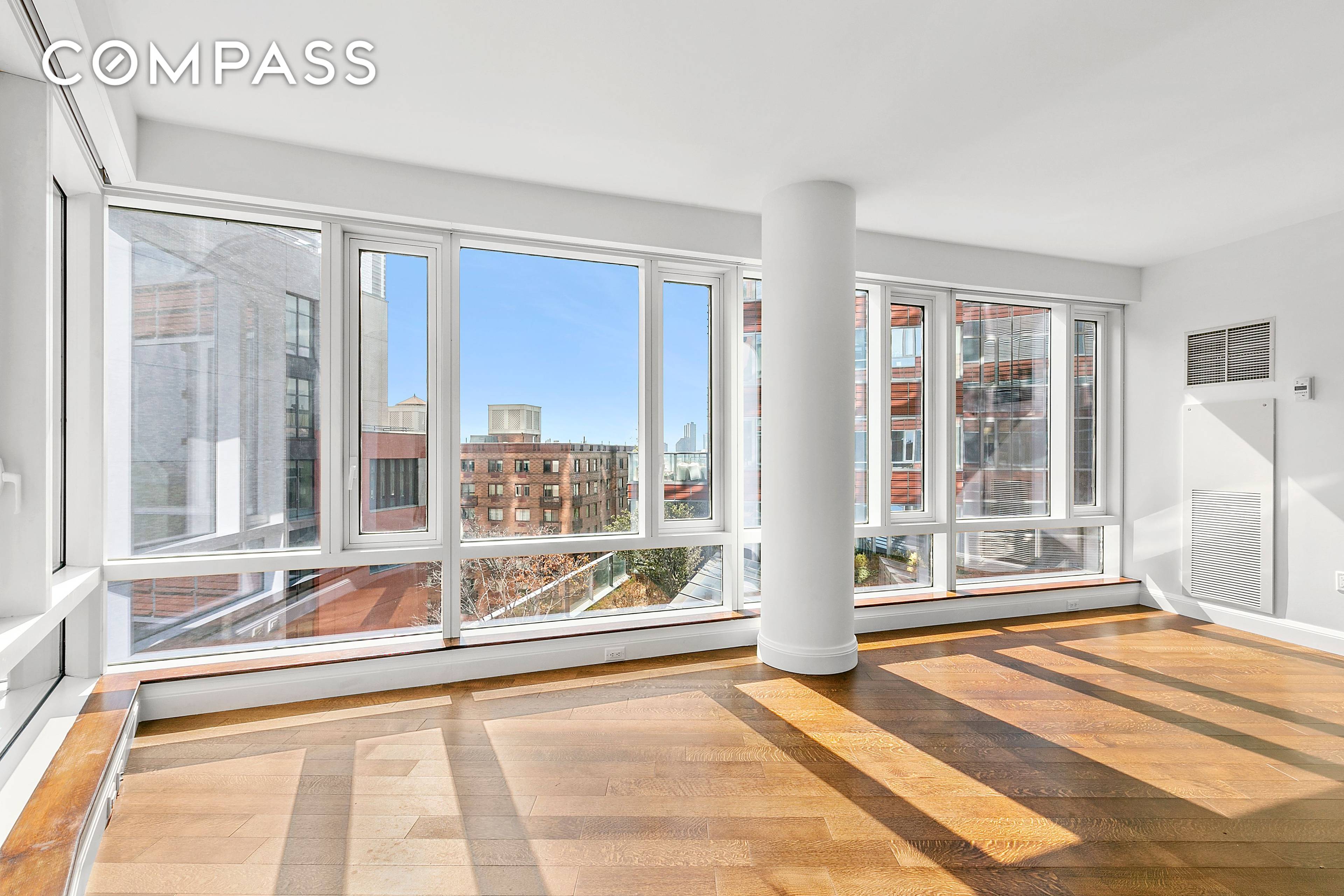 Welcome to this massive corner 1, 359 square feet two bedrooms two bathrooms home at the State Of The Art building, The Visionaire, located at 70 Little West Street in ...