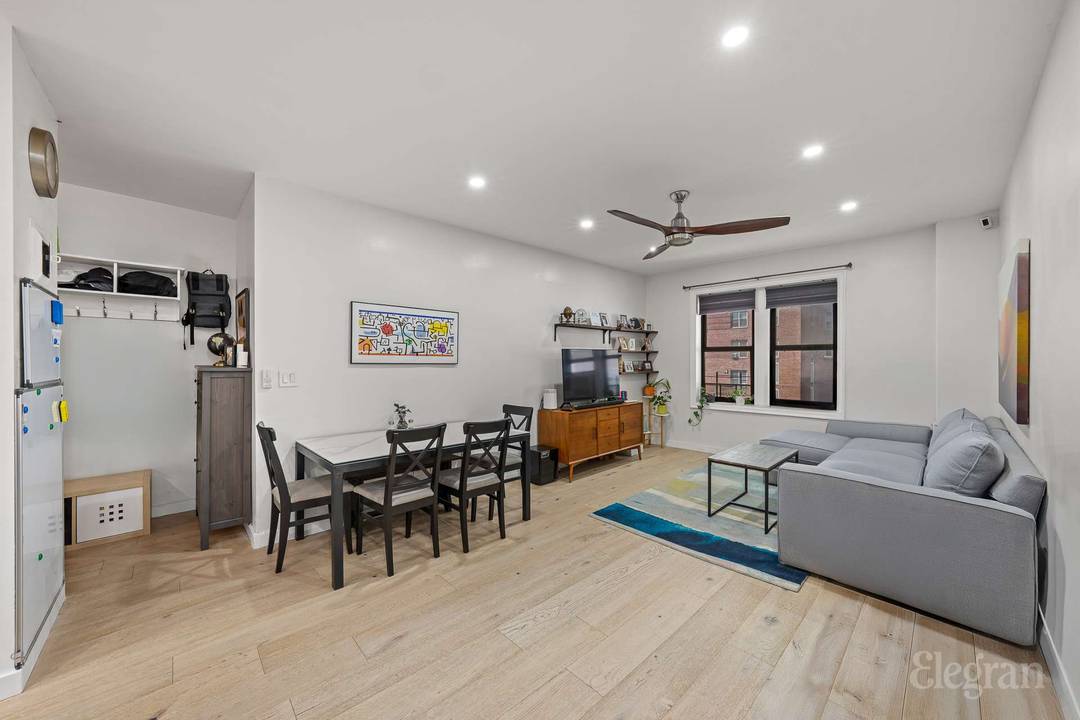 Spacious Floor Through Two Bedroom with Exceptional Storage This meticulously renovated two bedroom home blends comfort, functionality, and modern design within a desirable floor through layout.