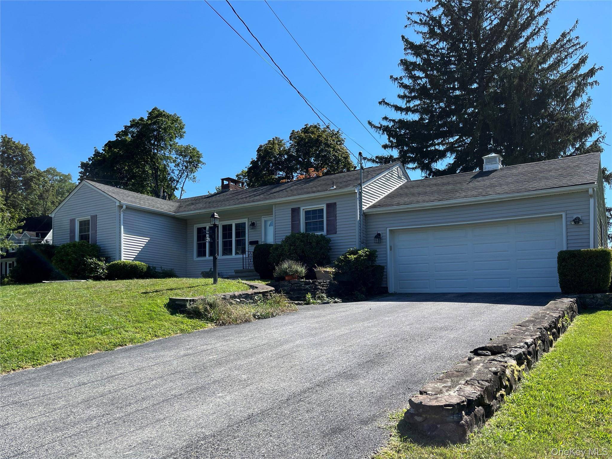Sunny well maintained ranch on a corner lot in the Weeks Estates neighborhood in the village of Cornwall on Hudson.