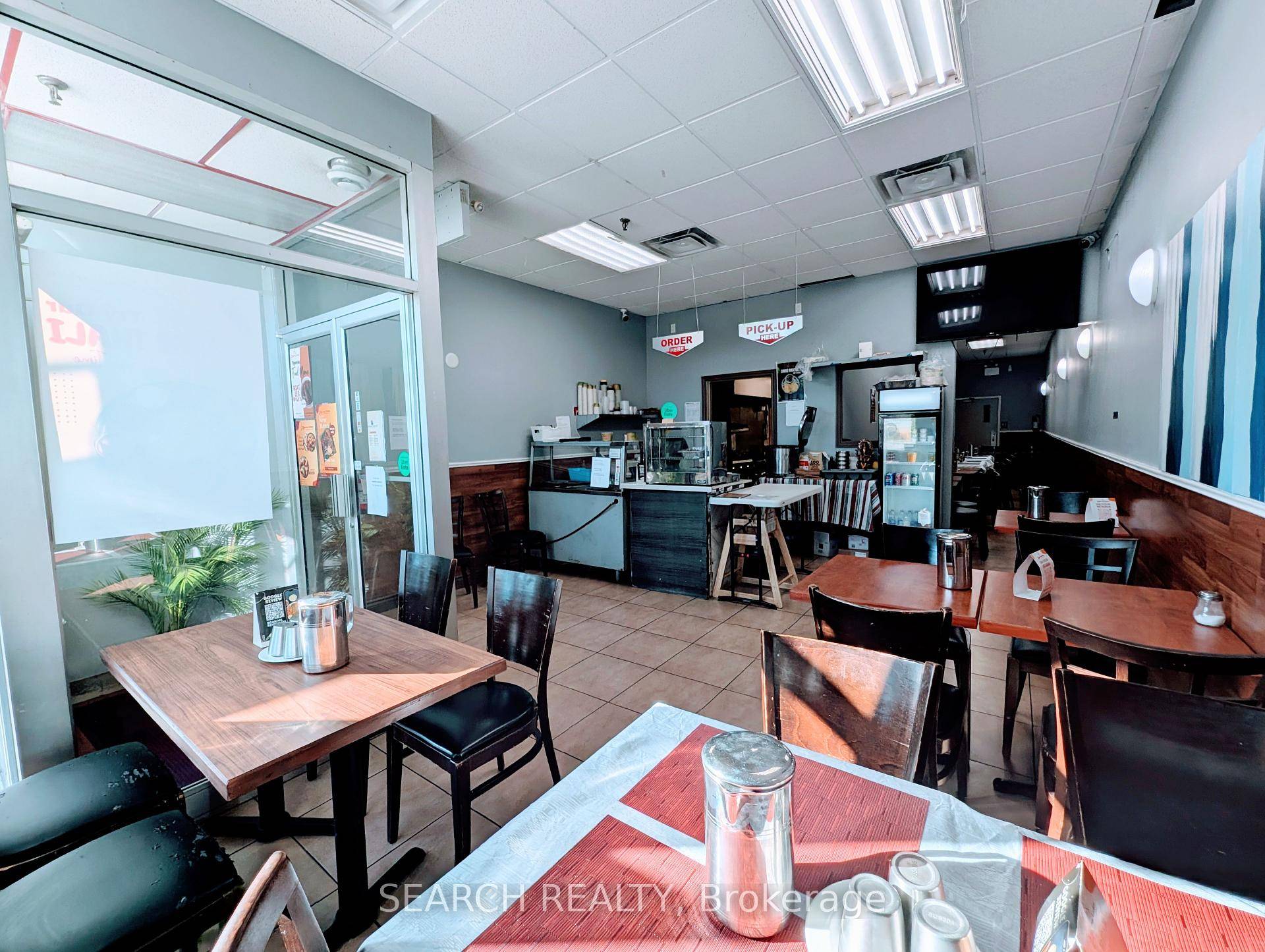 Fully Equipped Turnkey Restaurant in the heart of Downtown Ajax, complete with Modern interior, bar area, private washroom and dedicated storage.