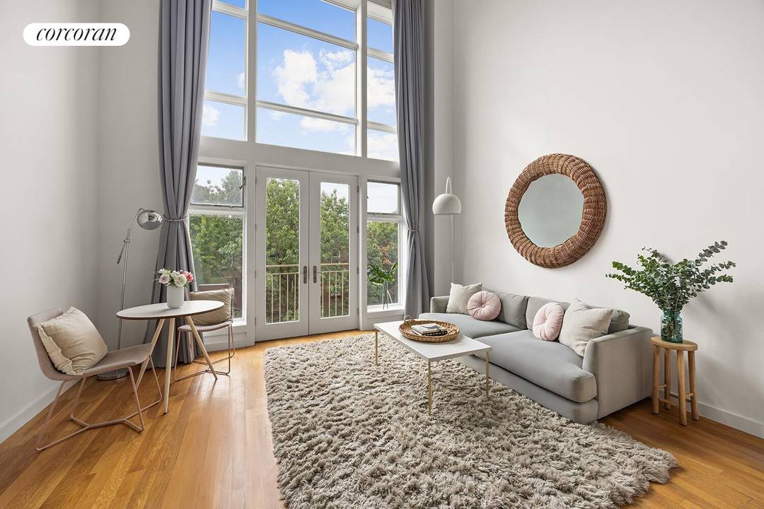 This palatial penthouse condo duplex brings the drama.