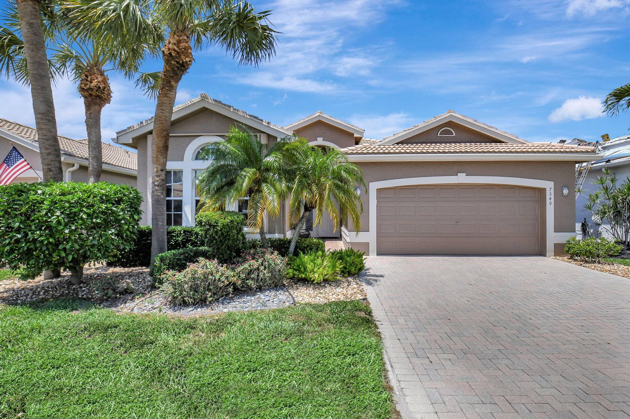 RARE MEDITERRANEAN MODEL WITH THE WALL DOWN FOR OPEN CONCEPT LIVING.