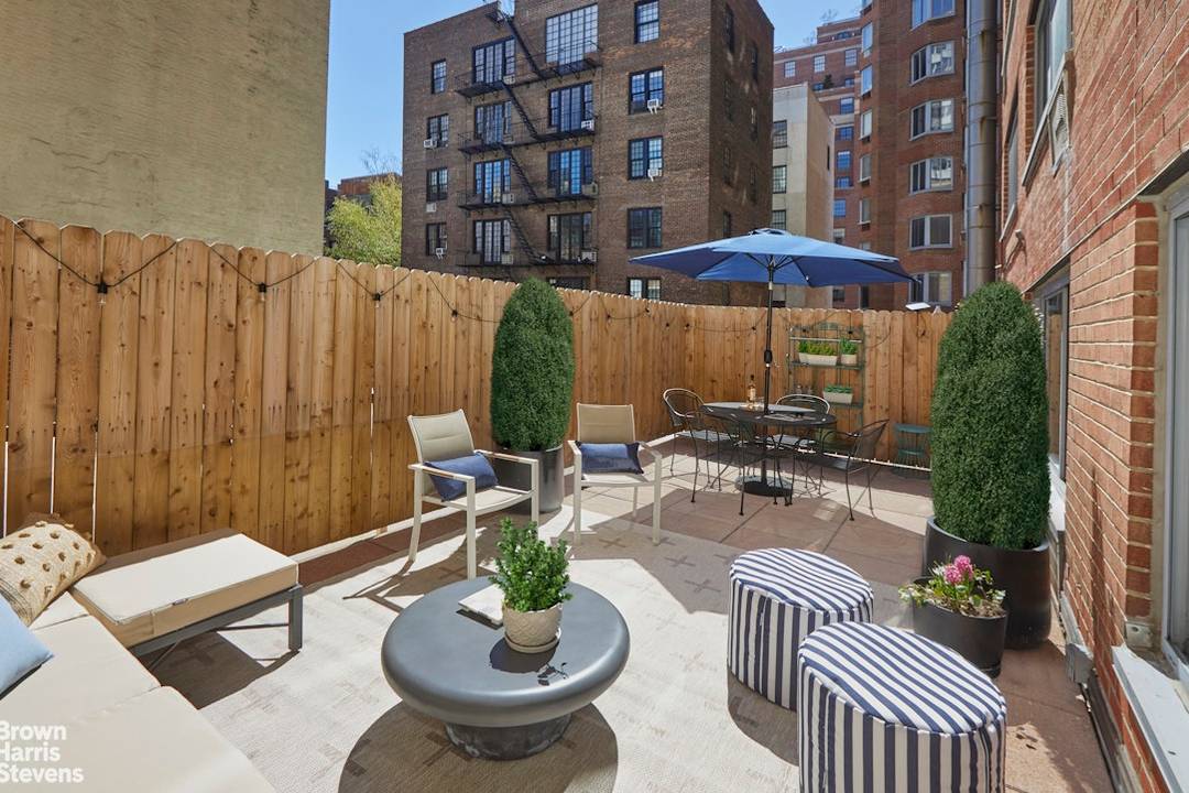Rarely available one bedroom CONDO with a serene quiet private terrace at the nexus of the West Village and Greenwich Village !