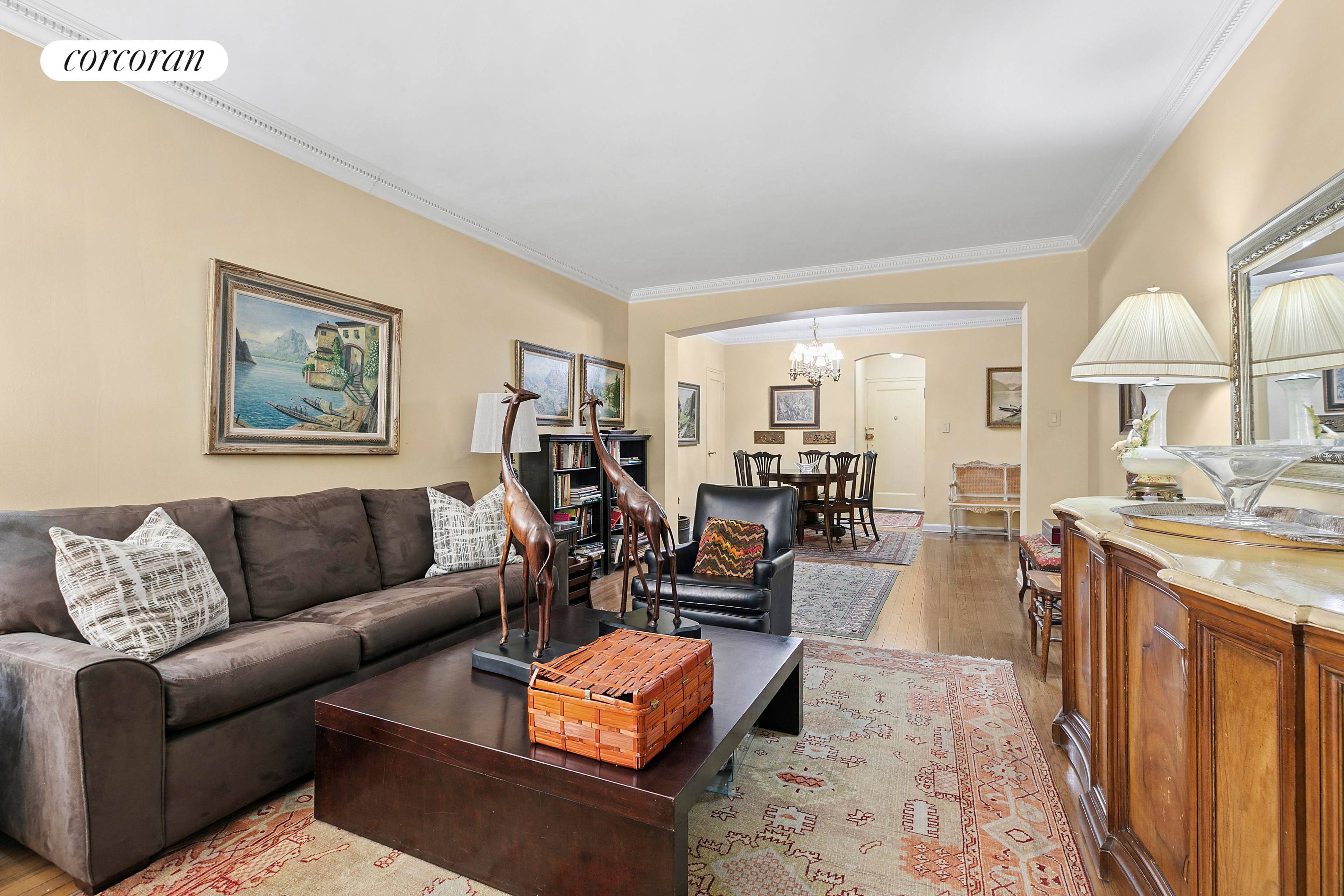 Spacious one bedroom, one bath oozing with prewar charm.