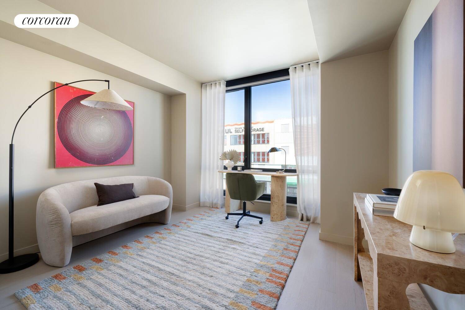 Western Facing Designer two bedroom 2 bath with Lower Manhattan, Downtown Brooklyn and NY Harbor Views, and a private balcony.