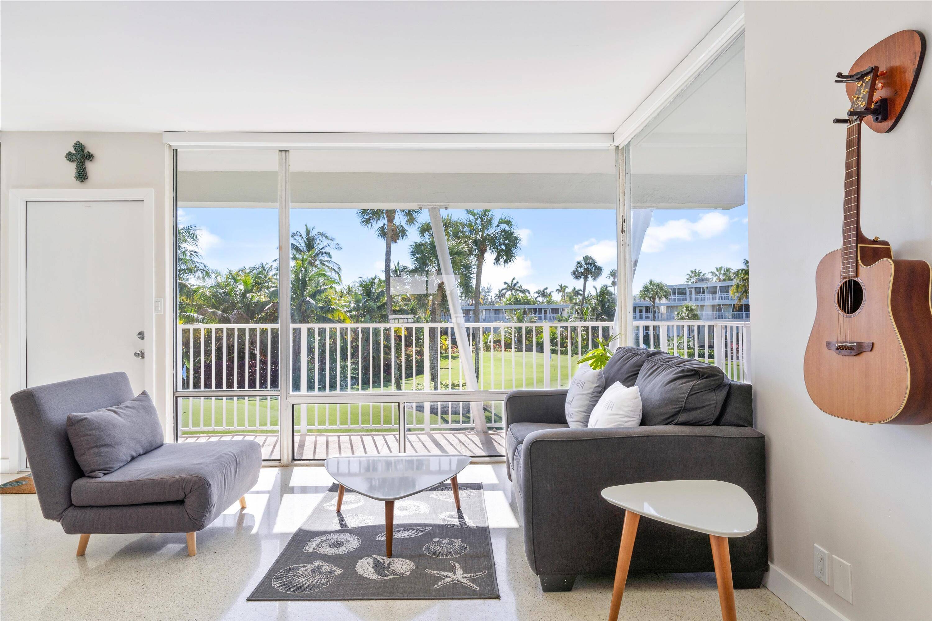 Paradise found ! Located at the beachy and mid century masterpiece Sea Club complex, this sun filled, and completely renovated corner unit offers sweeping views of pitch and put golf ...