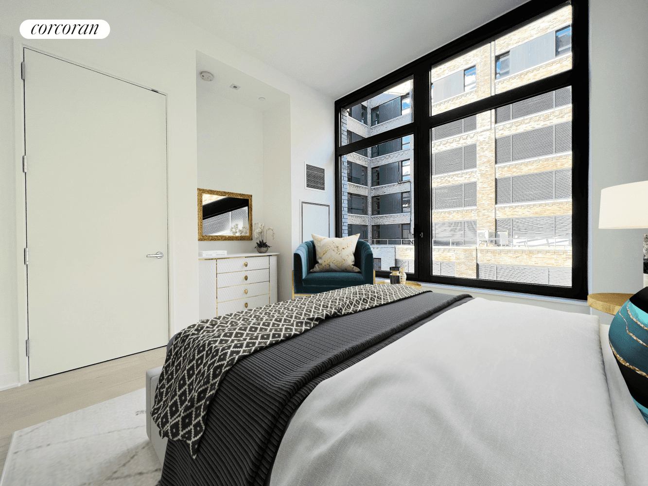 Beautiful 2BR 2 Bath in Luxury building located in the heart of West SoHo, Sunlight through the oversized windows brightens up the whole apt, this lovely and spacious home comes ...