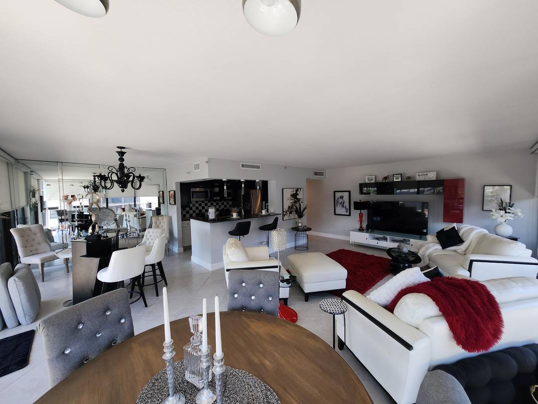 SPECTACULAR, 2BR 2BA Corner Designer Condo with Ocean and Intracoastal views from the spacious balcony.