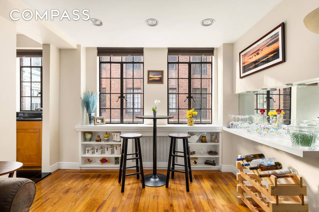 Direct Tudor City Greens Park Views, South and West Exposure, and Loads of Sunlight all day through beautiful casement windows !