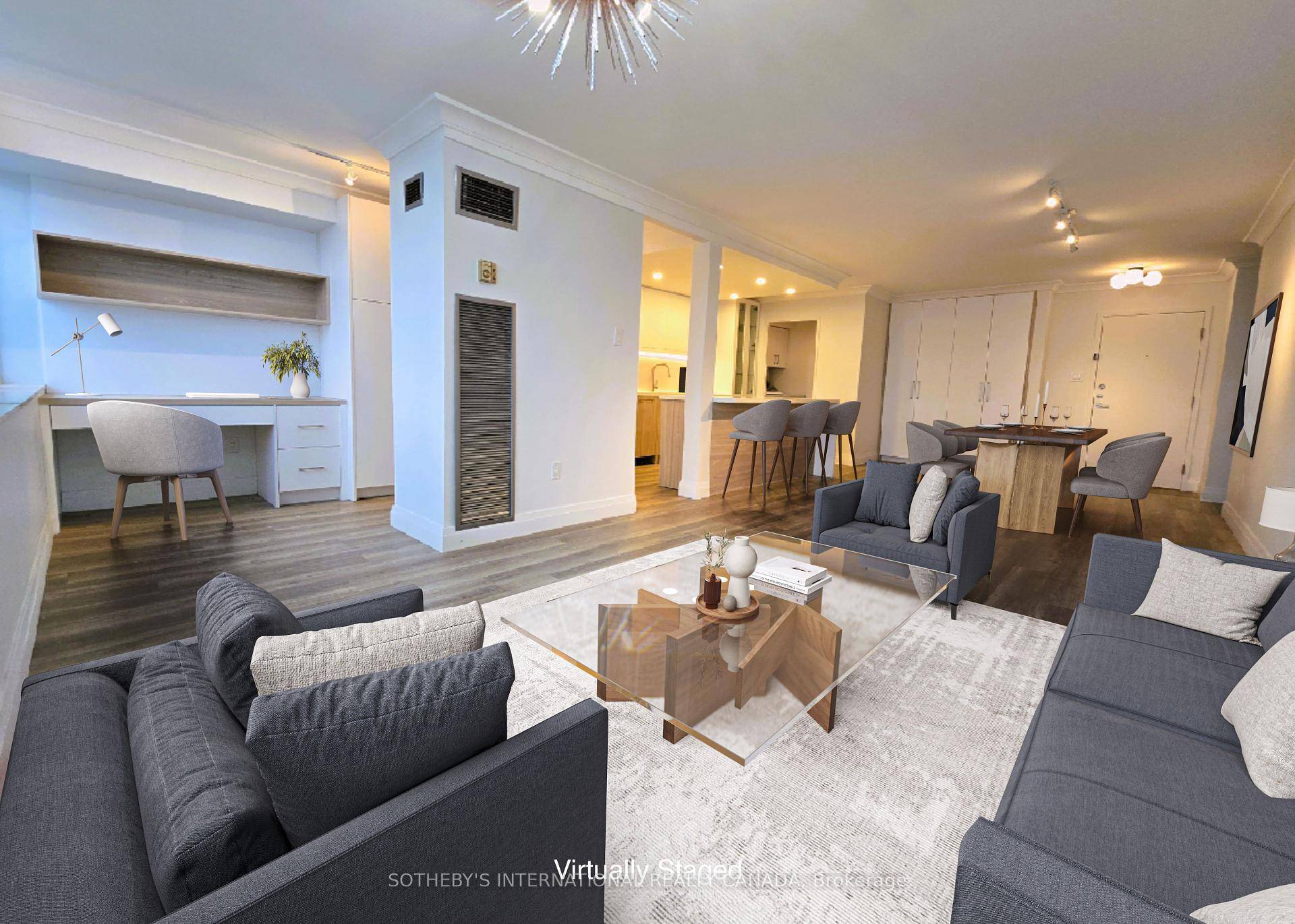 Professionally and Newly Renovated 2 Bedroom and Den, 2 Bath Condo with Premium Finishes.