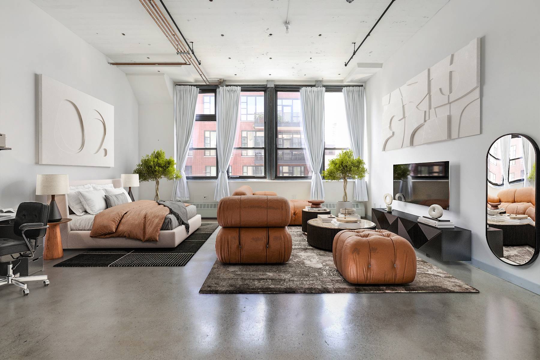 A keen eye for interior design can take this unique industrial loft from Space Odyssey to Tenenbaums.